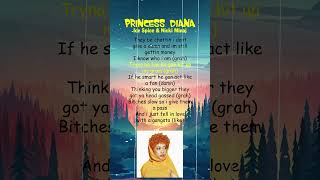 Ice Spice amp Nicki Minaj  Princess Diana Lyrics shorts [upl. by Alcot479]