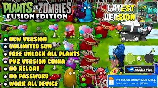 PLANTS VS ZOMBIES FUSION EDITION MOD APK LATEST VERSION 213 l UNLIMITED SUN amp UNLOCK ALL PLANTS [upl. by Atiugram]