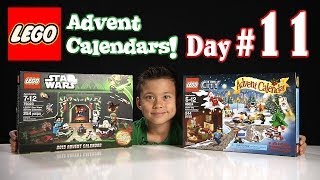 LEGO CITY Advent Calendar amp LEGO STAR WARS Advent Calendar DAY 11  2013 Set 60024 amp 75023 [upl. by Shiau]