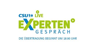 CSU Live Expertengespräch mit Dr Ulrike Franke und Florian Hahn [upl. by Kronfeld]