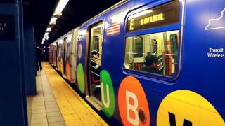 MTA New York City Subway  Jamaica Center Bound quotSubway Libraryquot R160B E Train  42nd StreetPABT [upl. by Nosnev]