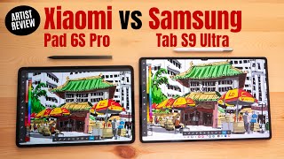 Xiaomi Pad 6S Pro vs Samsung Tab S9 for drawing [upl. by Aihtak]