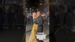 Sting and his wife Trudie ❤️arriving at the Clooney foundation at the Public Library in NYC tonight [upl. by Aubyn]