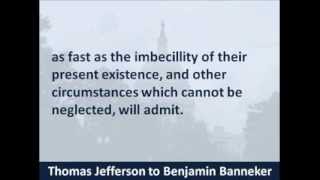 Thomas Jeffersons Letter to Benjamin Banneker  Hear the Reply [upl. by Malva464]