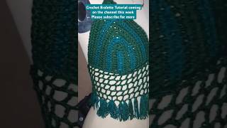 Crochet Bralette Tutorial YouTubeCreatorCommunity shortsafrica style crochet mesh fashion [upl. by Zielsdorf]