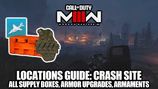 COD Modern Warfare 3  Crash Site Locations All Weapons Items Armor Upgrades amp Armaments [upl. by Vial]