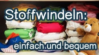 Moderne Stoffwindeln Einfach und bequem  windelwissende [upl. by Yderf747]