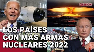 ¿Cuántas armas nucleares tiene RUSIA Los países con MÁS ARMAS NUCLEARES 2022 [upl. by Taber]