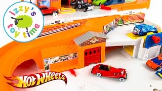 Hot Wheels Sto amp Go and Fast Lane Playset  Cars [upl. by Lower]