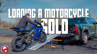 THIS is the ONLY way you should load a bike into a truck [upl. by Noli710]