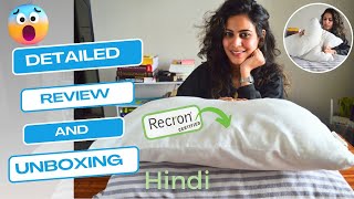 Recron pillow review and unboxing  Best pillows for sleeping 🔥 Microfiber pillow [upl. by Manchester]