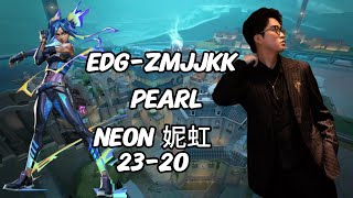 EDGZMJJKK POV 2320 PEARL Neon 妮虹 RANKED  Nov 14，2024valorant pov [upl. by Vonny]