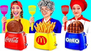 Me vs Grandma Cooking Challenge  Tasty Kitchen Hacks by PaRaRa Challenge [upl. by Vassily]