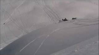 BIG Step Down JUMP Snowmobiling [upl. by Pengelly]