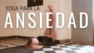 Yoga para la ansiedad  Lucía Liencres yoga [upl. by Yennep]