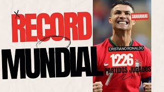 🚨¡RECORD MUNDIAL… CR7 MAS PARTIDOS JUGADOS EN LA HISTORIA DEL FUTBOL🚨 [upl. by Nolla382]