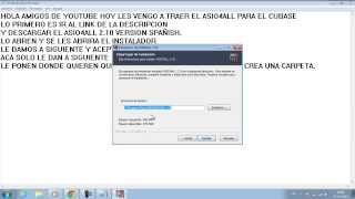 Como descargar e Instalar Asio4all para Cubase [upl. by Ellehcear825]