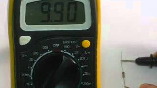 Ranged Multimeter 10k Resistor Test [upl. by Tillion]