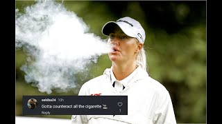 Fans roast Charley Hull for smoking as she endorses an athletic brand [upl. by Frankhouse875]