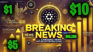 Cardano ADA HUGE NEWS could send ADA Price Surging [upl. by Yecak544]