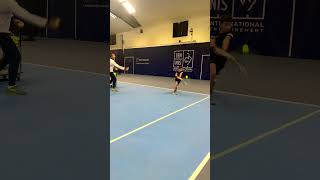 Tennis drills for adjustments steps and racket speed 🎾 [upl. by Gent]