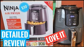 Detailed Review Ninja 4 Quart Air Fryer AF100 UNBOXING HOW TO USE [upl. by Schnabel]