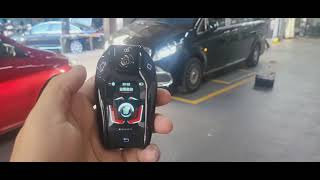 For mercedes benz vito w447 w448 add engine push button start stop remote start with lcd key type [upl. by Yekciv]