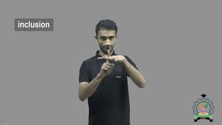 quotInclusionquot Sign 2  Indian Sign Language Tutorial  How to sign [upl. by Netsirhc203]