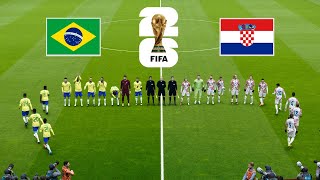 Brazil vs Croatia  FIFA World Cup 2026™ Final  Full Match All Goals  Realistic PES Gameplay [upl. by Nagy933]