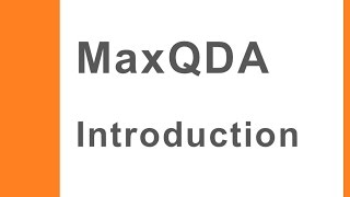 MaxQDA Introduction [upl. by Modie313]