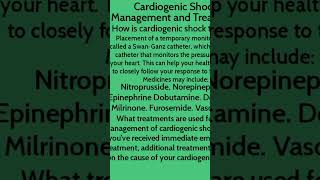 Cardiogenic shock cardiogenicshock cardiacinjury cardiacsafety [upl. by Yblek944]