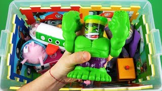 Learn videos for toddlers with Characters Vehicles amp Colors Peppa Pig Thomas Paw Patrol and etc [upl. by Anitsirt]