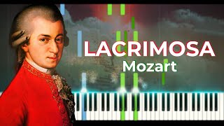 Mozart  Lacrimosa Piano Cover SHEETMIDI [upl. by Ahtnama]