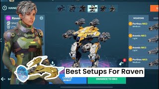 Raven Porthos 13Kills Best Setups Recovering health War Robots Gameplay [upl. by Oflunra]