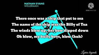 Nathan Evans  Wellerman sea shanty Lyrics [upl. by Oiramd]