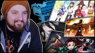 My Reaction to THE TOP 100 ANIME OPENINGS EVER MADE [upl. by Eenal]