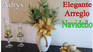 Arreglo Floral Navideño Hermoso Fácil y Elegante DIY🎄 [upl. by Danyelle]