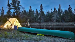 Canoe Trip with a Heated Tent  Six Days Camping on the Miramichi River Pt 1 [upl. by Norse]