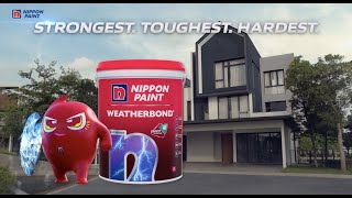 Nippon Paint Weatherbond  THE STRONGEST TOUGHEST HARDEST exterior paint [upl. by Wilda641]