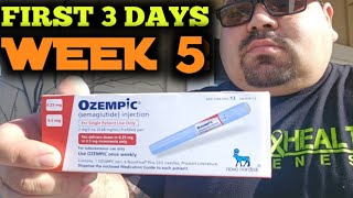 OZEMPIC WEIGHT LOST REVIEW WEEK5 trending ozempic weightloss [upl. by Eylsel]