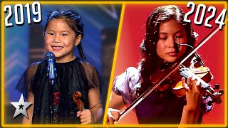 All Grown Up Adorable Young Violinist RETURNS to Got Talent [upl. by Rekoob]