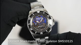 OceanX Sharkmaster 1000 Skeleton SMS1012S [upl. by Lamberto]