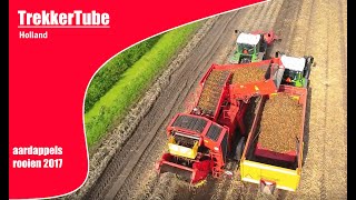 aardappel rooien 2017  potato harvest 2017  Vredepeel [upl. by Phia]