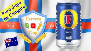 Cerveza Fosters Premium Lager de Australia CATA Historia cerveza beer tag travel bebida vlog [upl. by Nicks66]