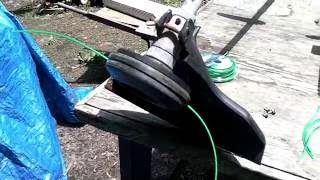 How to Reload replace trimmer Line ECHO GT200R Weedwacker Lawn Edger [upl. by Reprah]