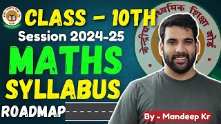 Class 10th Maths Syllabus for 202425  CBSE NCERT [upl. by Dnalrag488]