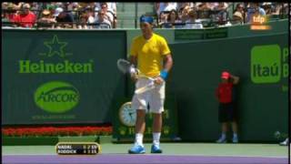 Rafa Nadal vs Andy Roddick highlights 2º set semifinal Miami 2010 [upl. by Niels]