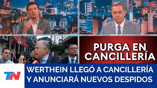 Werthein desembarcó en Cancillería y ya le pidió la renuncia a secretarios y subsecretarios [upl. by Itin]