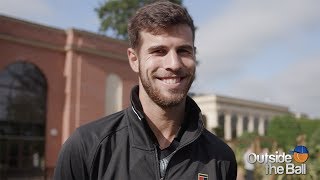 Karen Khachanov Imitates Liam Hemsworth In Movie Audition [upl. by Raynah923]