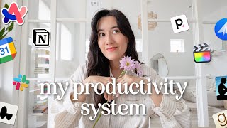 👩🏻‍💻 My Productivity System  How I Get Things Done amp My Favorite Apps [upl. by Trust]